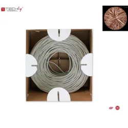 Kabel instalacyjny 100% miedź Intellinet skrętka Cat5e UTP drut, 305m biały