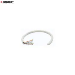 Kabel instalacyjny 100% miedź Intellinet skrętka Cat5e UTP drut, 305m biały