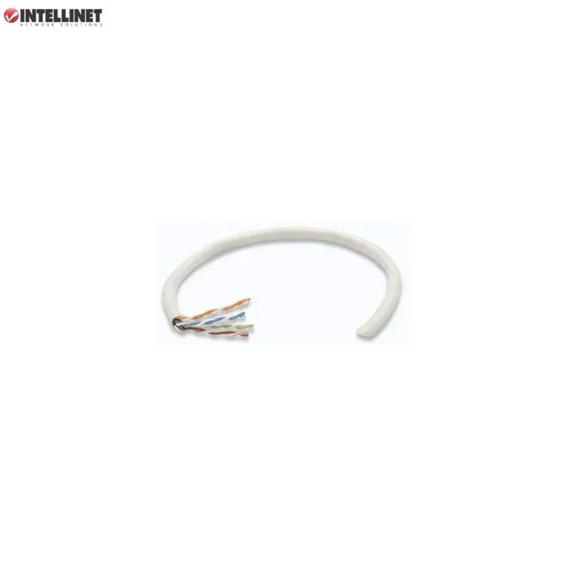 Kabel instalacyjny 100% miedź Intellinet skrętka Cat5e UTP drut, 305m biały