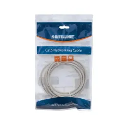 PatchCord 100% miedź Intellinet Cat.6 UTP, 0,5m, szary