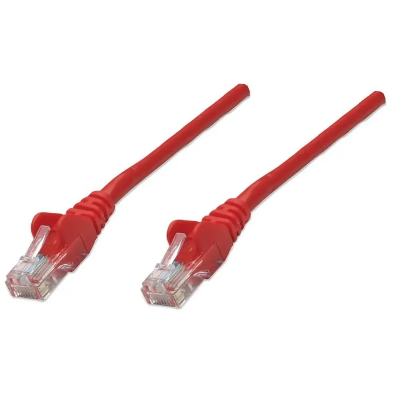PatchCord 100% miedź Intellinet Cat.6 UTP, 0,5m, czerwony