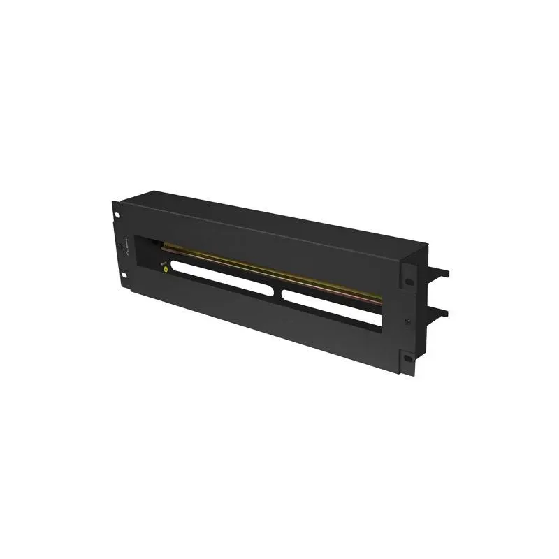 Panel dystrybucji napięć Lanberg 19" 3U z szyną DIN TS-35 czarny