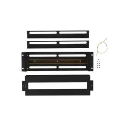 Panel dystrybucji napięć Lanberg 19" 3U z szyną DIN TS-35 czarny
