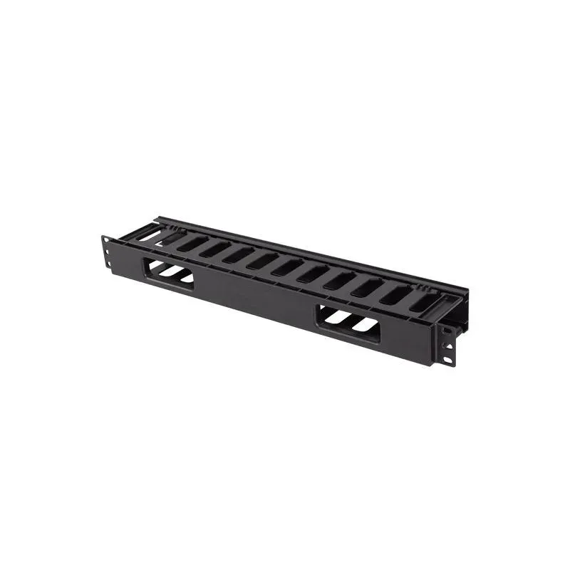Organizer kabli Lanberg AK-1703-B 19" 1U plastikowy z zaślepką typ A czarny