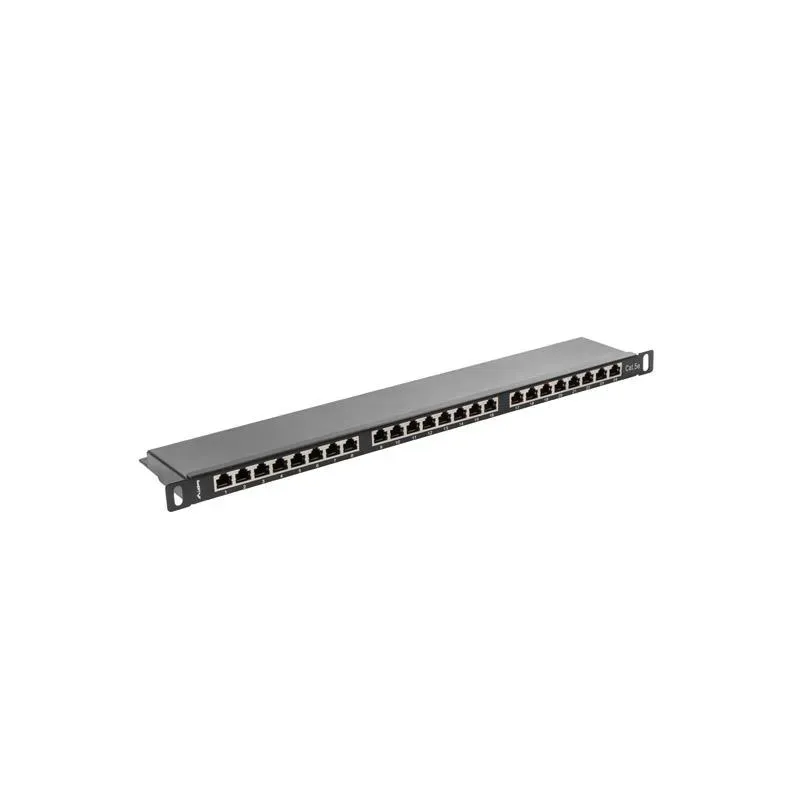 Patch panel Lanberg PPS5-0024-B 24 port 0.5U kat.5e ekranowany czarny