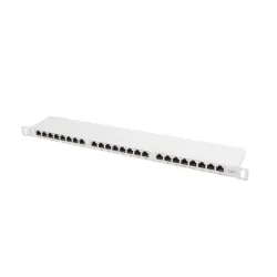 Patch panel Lanberg PPS6-0024-S 24 port 0.5U kat.6 ekranowany szary