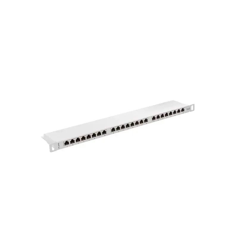 Patch panel Lanberg PPS6-0024-S 24 port 0.5U kat.6 ekranowany szary