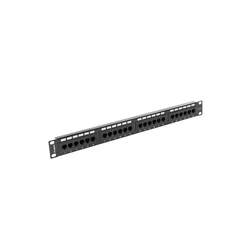 Patch panel Lanberg PPU5-1024-B 24 port 1U kat.5e czarny