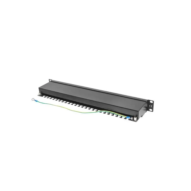 Patch panel Lanberg PPS5-1024-B 24 port 1U kat.5e ekranowany czarny