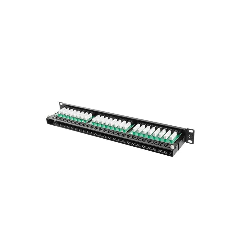 Patch panel Lanberg PPU5-1048-B 48 port 1U kat.5e czarny