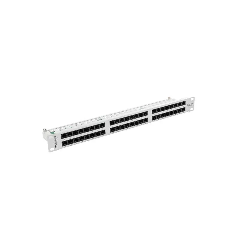 Patch panel Lanberg PPU5-1048-S 48 port 1U kat.5e szary | PartsPC.pl
