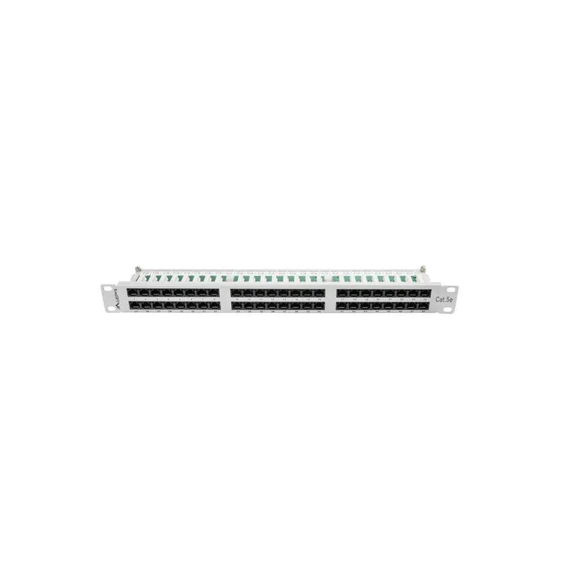 Patch panel Lanberg PPU5-1048-S 48 port 1U kat.5e szary | PartsPC.pl
