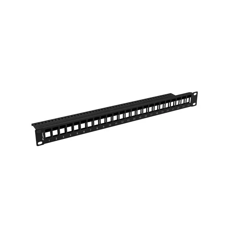 Patch panel pusty Lanberg PPKS-1024-B 24 port 1U 19" do modułów keystone
