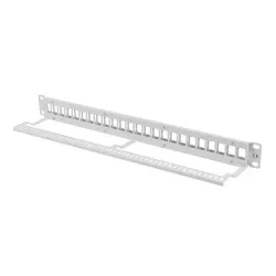 Patch panel pusty Lanberg PPKS-1024-S 24 port 1U 19" do modułów keystone