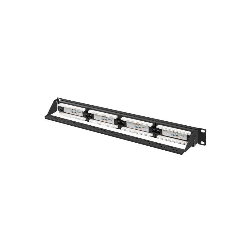 Patch panel Lanberg 24 port 1U kat.6A czarny