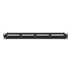 Patch panel Lanberg 24 port 1U kat.6A czarny