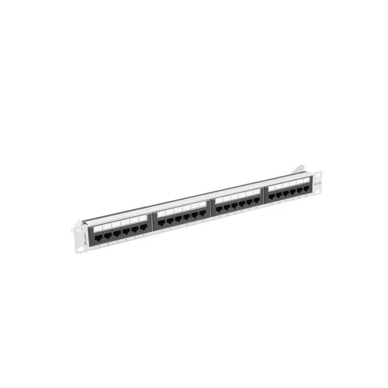 Patch panel Lanberg 24 port 1U kat.6A szary
