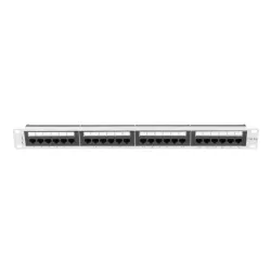 Patch panel Lanberg 24 port 1U kat.6A szary