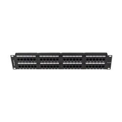 Patch panel Lanberg PPU5-2048-B 48 port 2U 19" kat.5e czarny