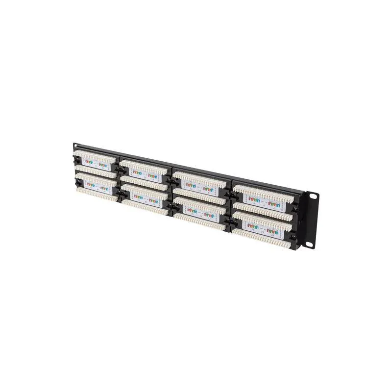 Patch panel Lanberg PPU5-2048-B 48 port 2U 19" kat.5e czarny