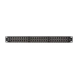 Patch panel Lanberg PPS5-1048-B 48 19" port 1U kat.5E FTP ekranowany czarny