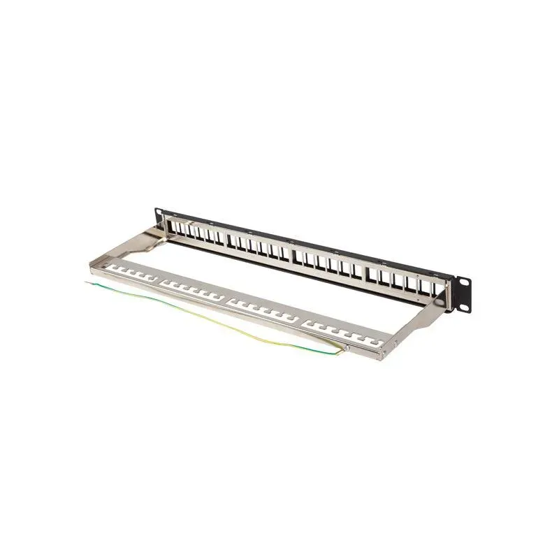 Patch panel pusty Lanberg PPKS-0924-B 24 port 1U 19" do modułów keystone