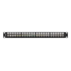 Patch panel pusty Lanberg PPKS-0924-B 24 port 1U 19" do modułów keystone