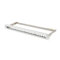 Patch panel pusty Lanberg PPKS-0924-S 24 port 1U 19" do modułów keystone