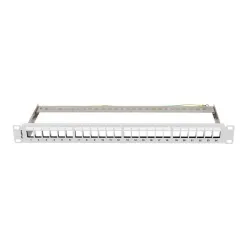 Patch panel pusty Lanberg PPKS-0924-S 24 port 1U 19" do modułów keystone