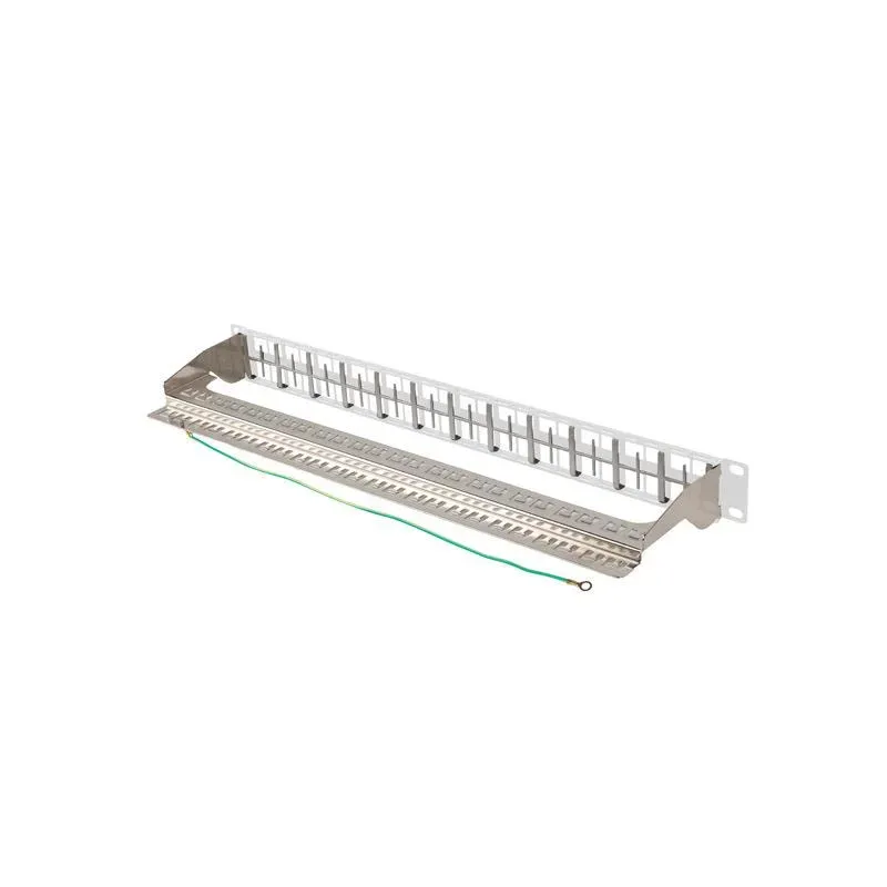 Patch panel pusty Lanberg PPKS-1248-S 24 port 1U 19" do modułów keystone