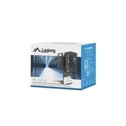 Termostat zamykający Lanberg 10A do szaf z uchem montażowym Rack i kostką