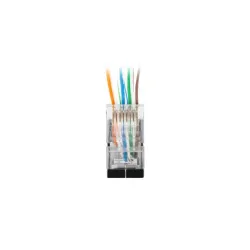 Wtyk sieciowy Lanberg PLS-6000EZ RJ-45 8P8C kat. 6 FTP przelotowy 100 sztuk