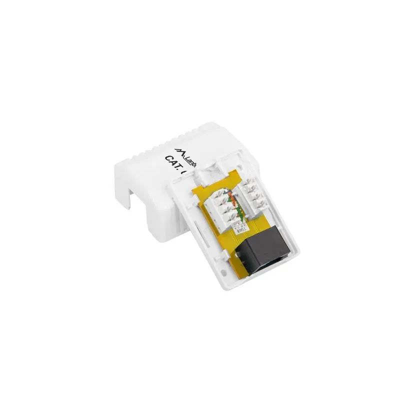 Gniazdo natynkowe Lanberg OU6-0001-W kat.6 1X RJ45
