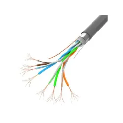 Kabel FTP Lanberg 100Mb/s 100m linka CCA szary