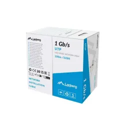 Kabel UTP Lanberg 1Gb/s 100m drut CCA