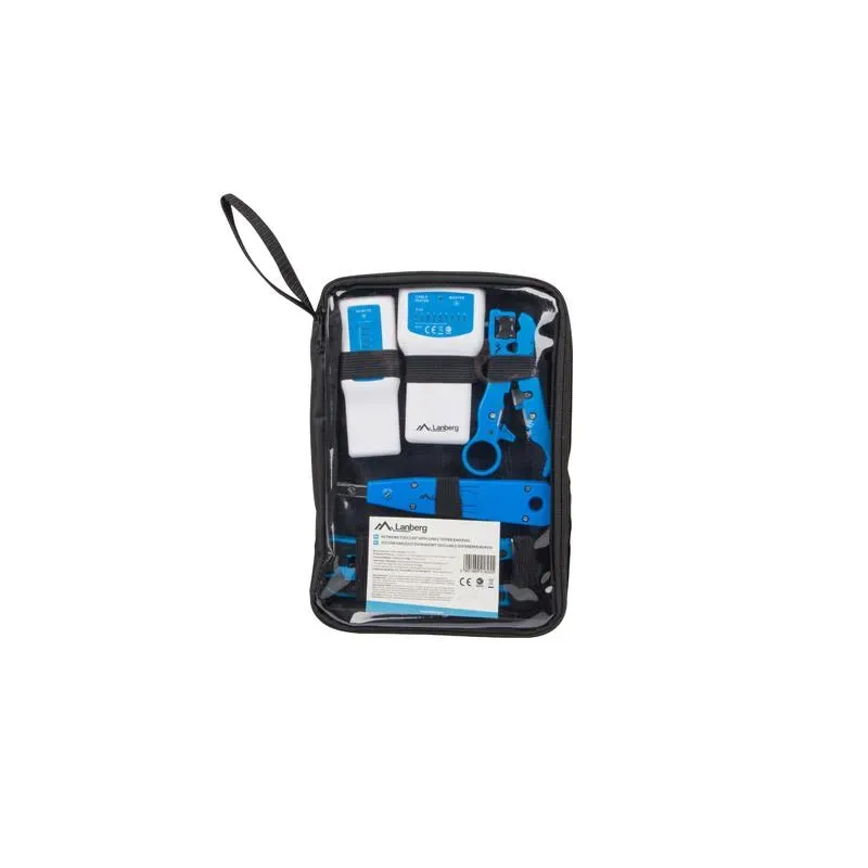 Zestaw narzędzi Lanberg NT-0302 do budowy sieci LAN z testerem