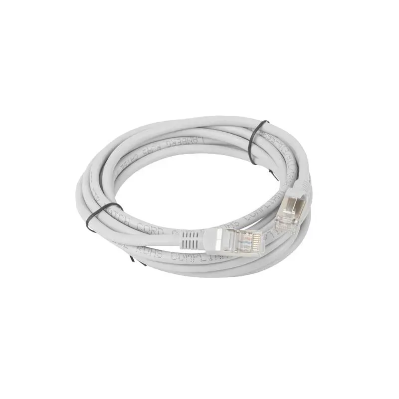 Patchcord Lanberg FTP kat.5e 3m szary