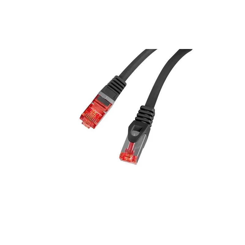 Patchcord Lanberg S/FTP kat.6 2m LSZH CU fluke passed czarny