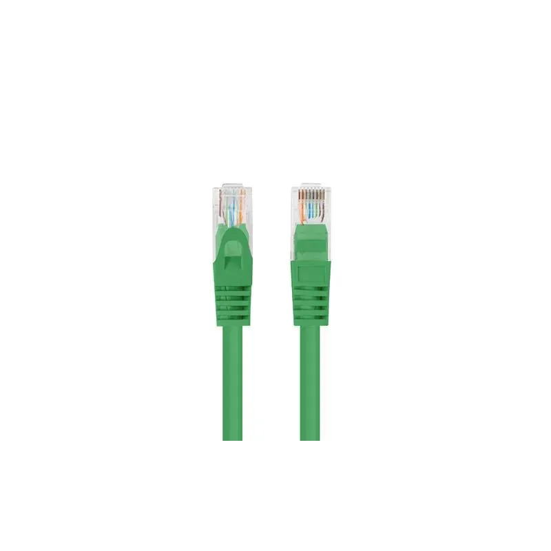 Patchcord Lanberg UTP kat.6 0,5m zielony 10-Pack