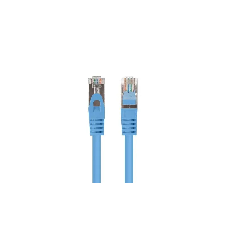 Patchcord Lanberg FTP kat.6 1,5m niebieski 10-pack