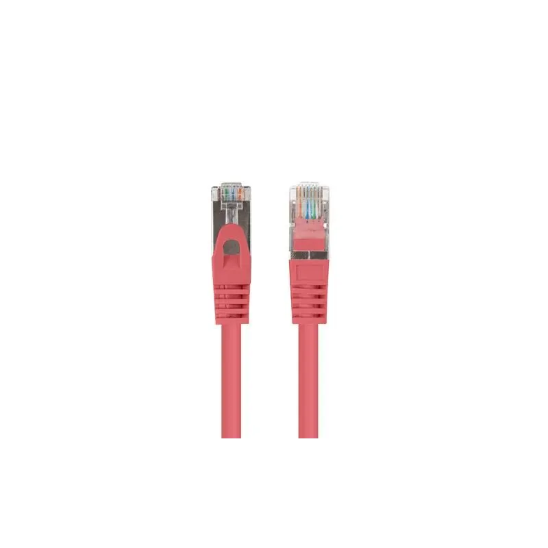 Patchcord Lanberg FTP kat.6 0,25m czerwony 10-pack