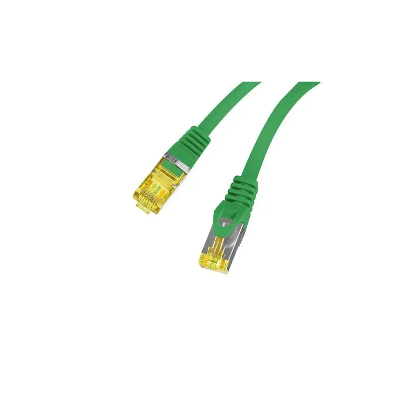Patchcord Lanberg FTP kat.6A 1m LSZH CU fluke passed zielony