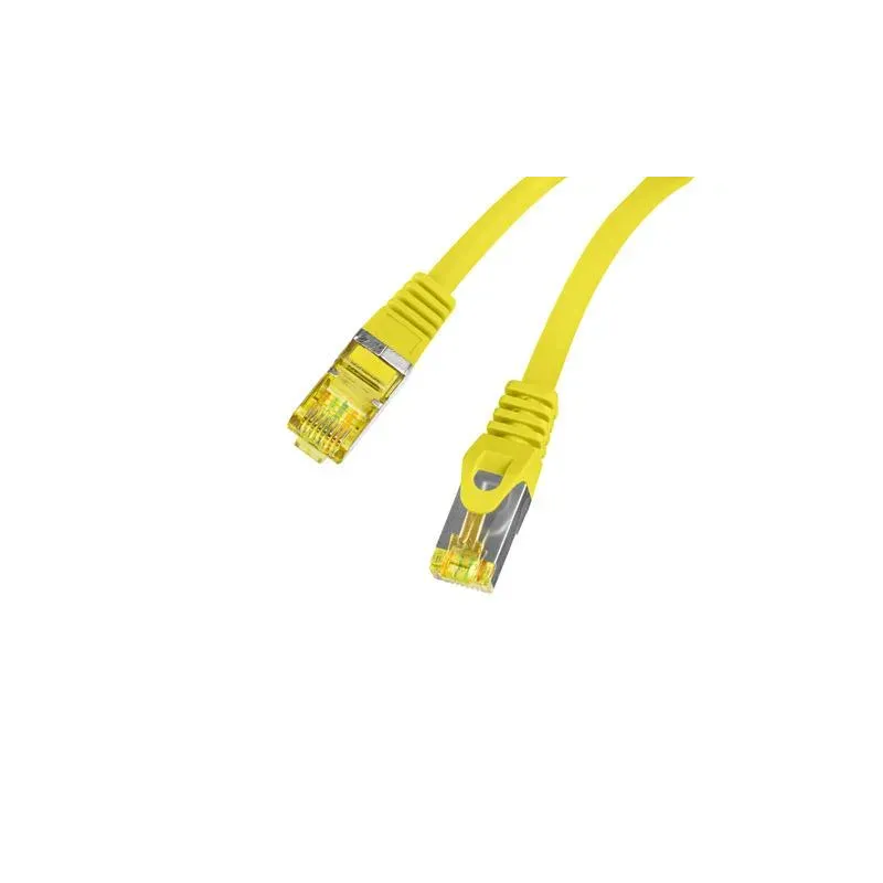 Patchcord Lanberg FTP kat.6A 2m LSZH CU fluke passed żółty