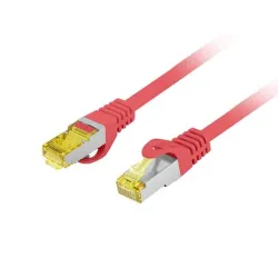 Patchcord Lanberg FTP kat.6A 2m LSZH CU fluke passed czerwony