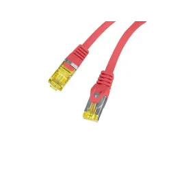 Patchcord Lanberg FTP kat.6A 2m LSZH CU fluke passed czerwony