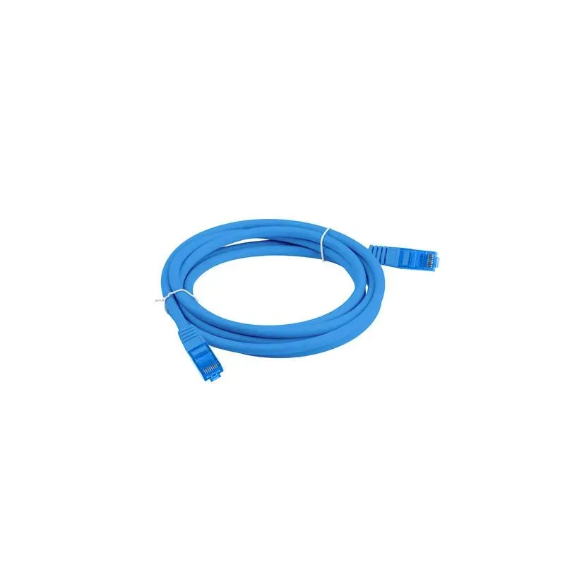 Patchcord Lanberg S/FTP kat.6A 3m LSZH CCA fluke passed niebieski