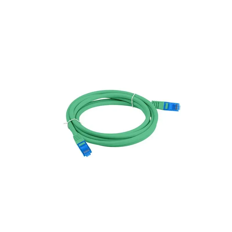 Patchcord Lanberg S/FTP kat.6A 1m LSZH CCA fluke passed zielony