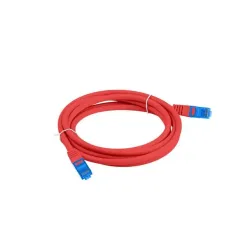 Patchcord Lanberg S/FTP kat.6A 3m LSZH CCA fluke passed czerwony