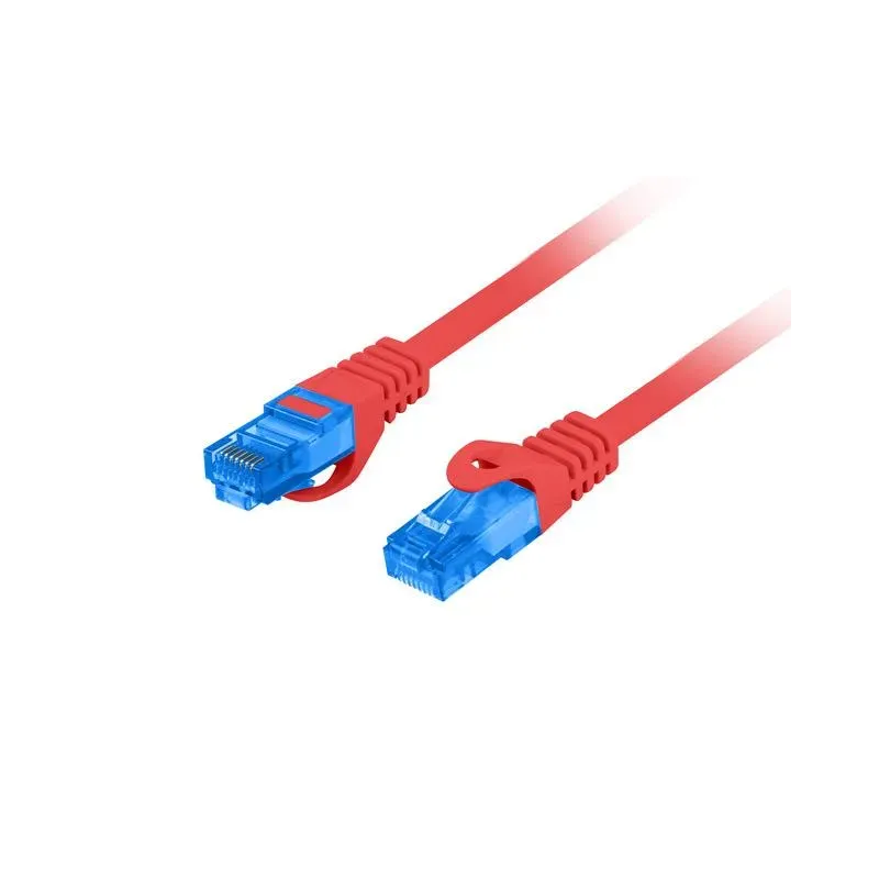 Patchcord Lanberg S/FTP kat.6A 5m LSZH CCA fluke passed czerwony