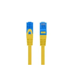 Patchcord Lanberg S/FTP kat.6A 10m LSZH CCA fluke passed żółty